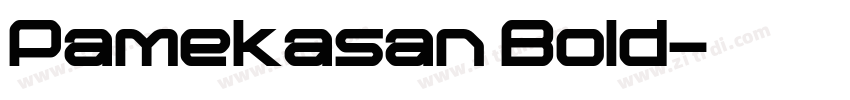 Pamekasan Bold字体转换